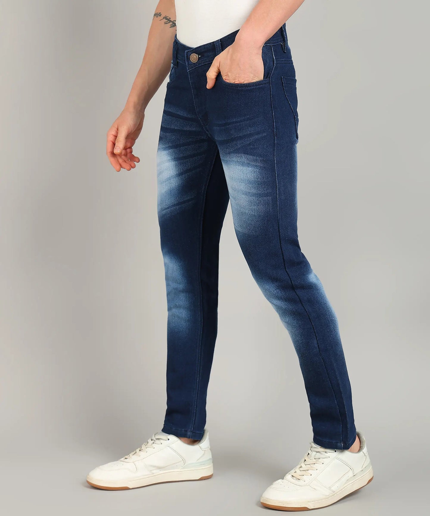 DENIMOR Relaxed Fit Men Blue Spray Jeans DENIMOR