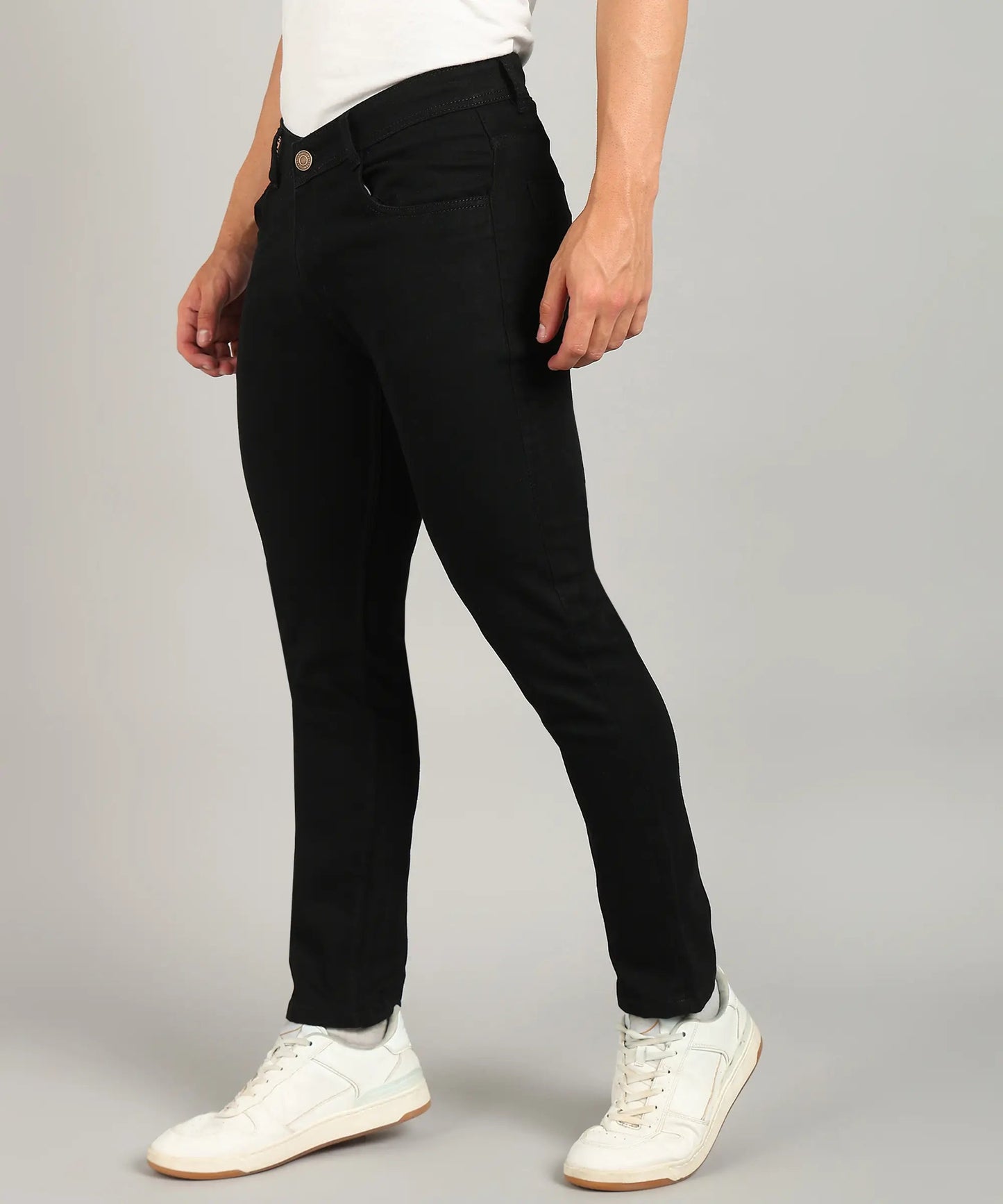 DENIMOR Relaxed Fit Men Black Jeans DENIMOR