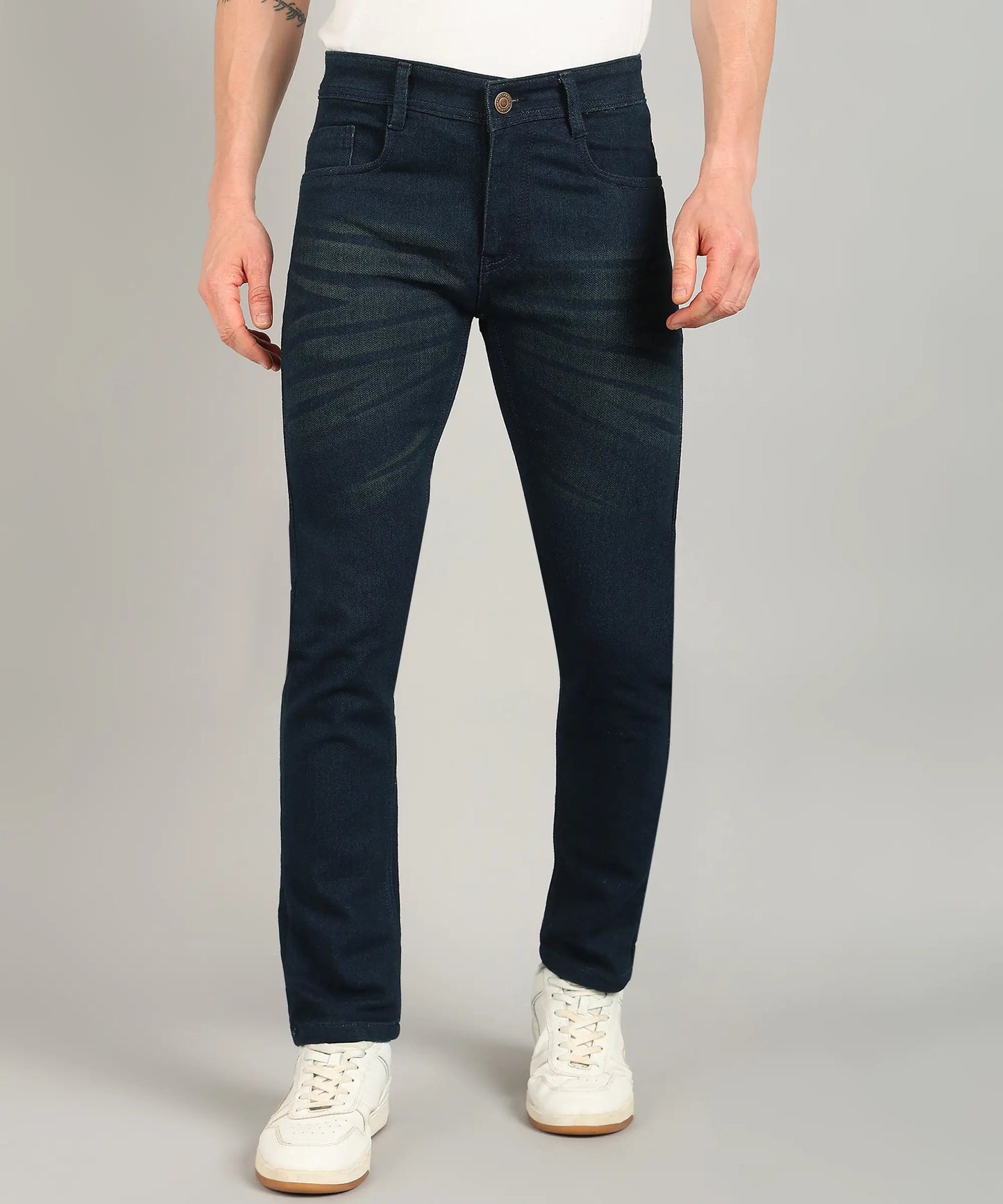 DENIMOR Relaxed Fit Men Dark Green Jeans DENIMOR