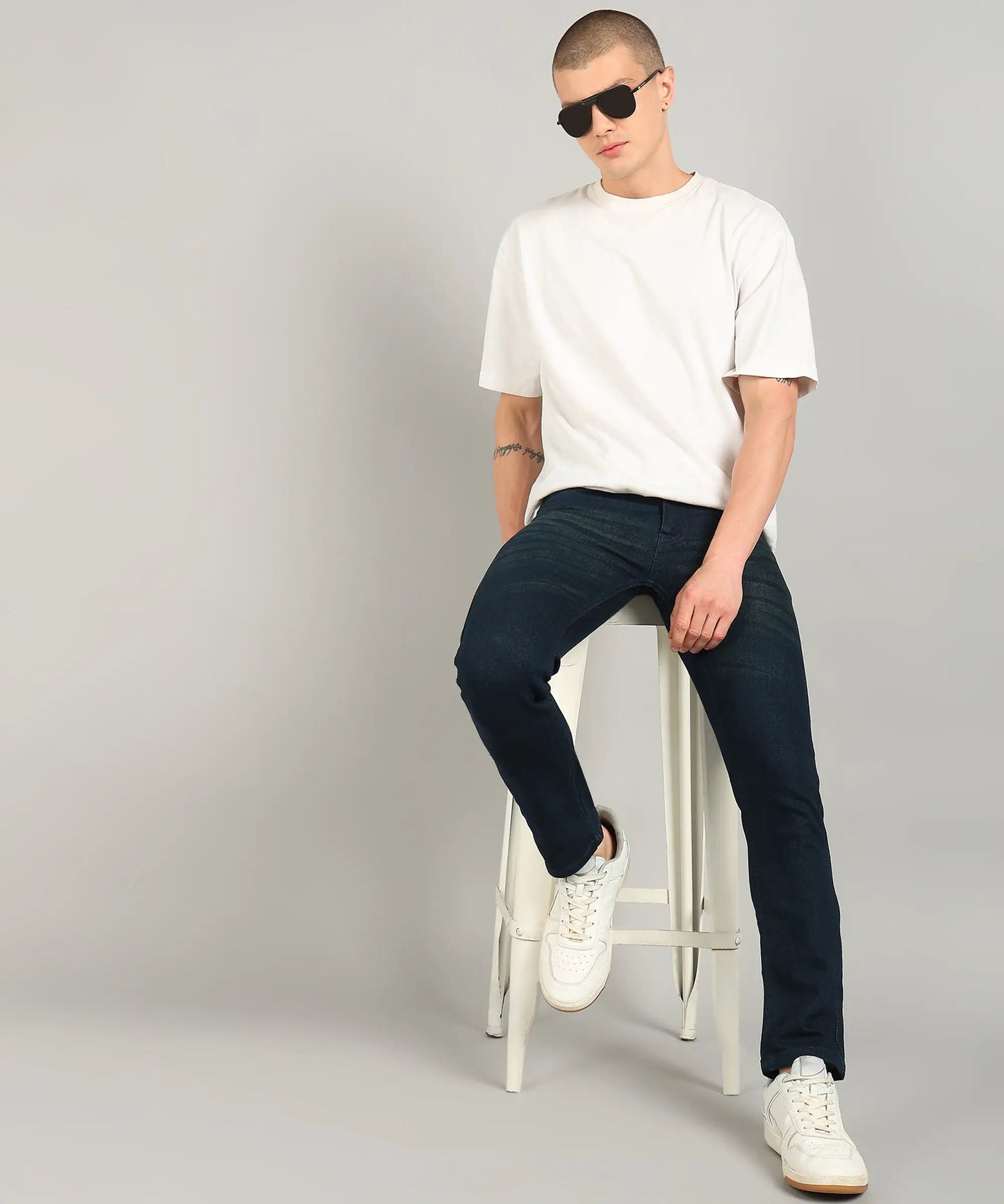 DENIMOR Relaxed Fit Men Dark Green Jeans DENIMOR