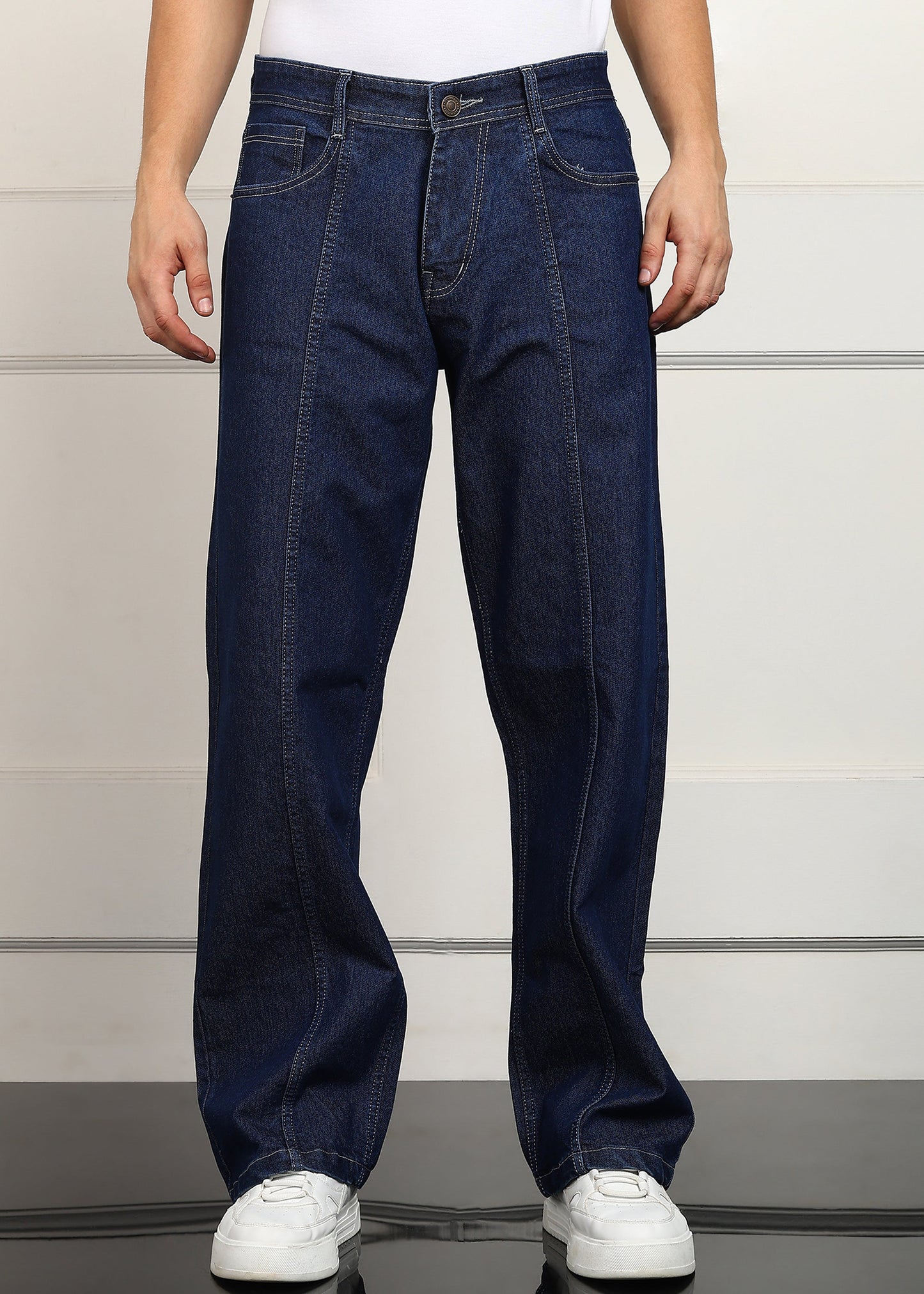 DENIMOR Loose Fit Men Dark Blue Jeans DENIMOR