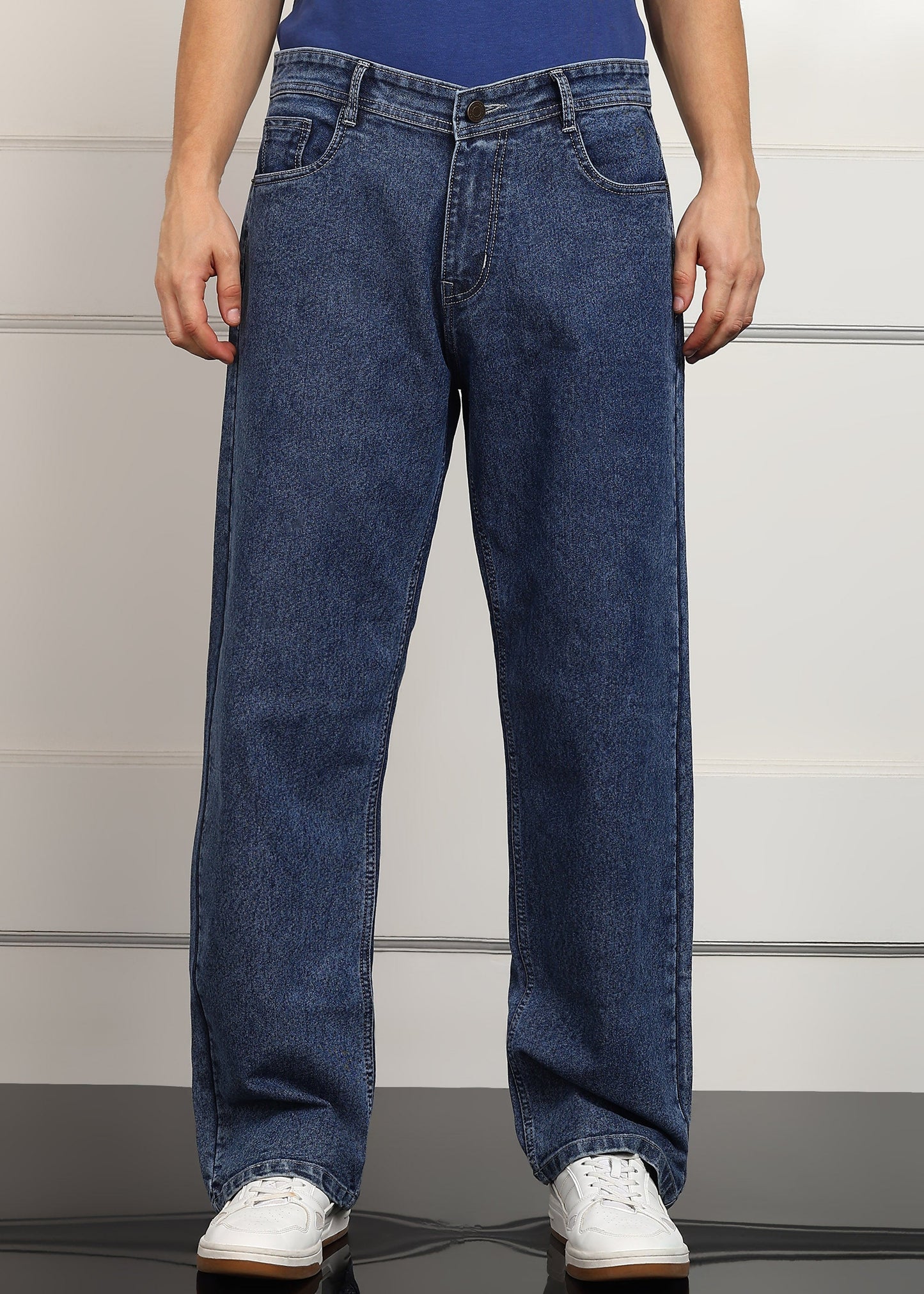 DENIMOR Loose Fit Men Dark Blue Jeans DENIMOR