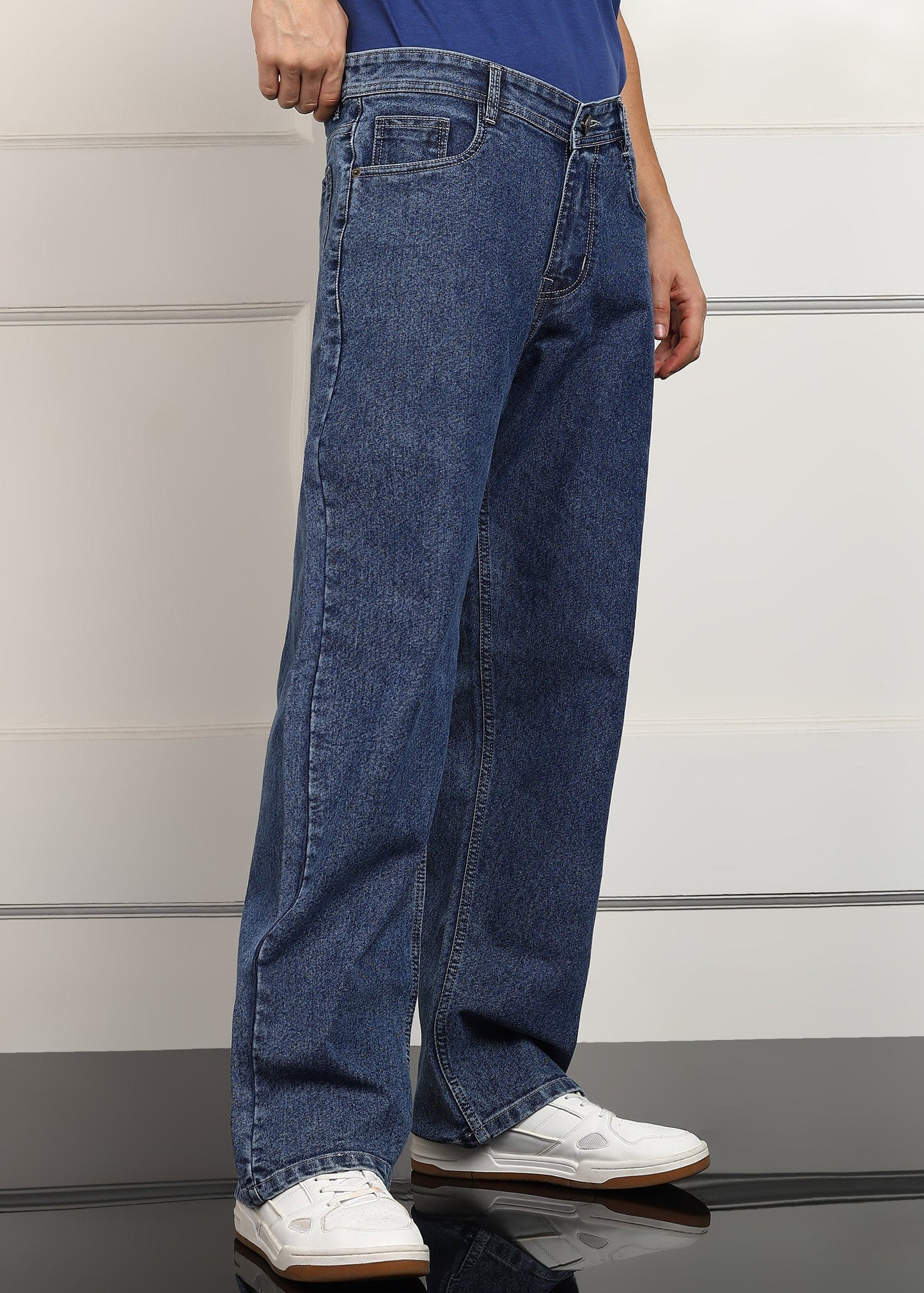 DENIMOR Loose Fit Men Dark Blue Jeans DENIMOR