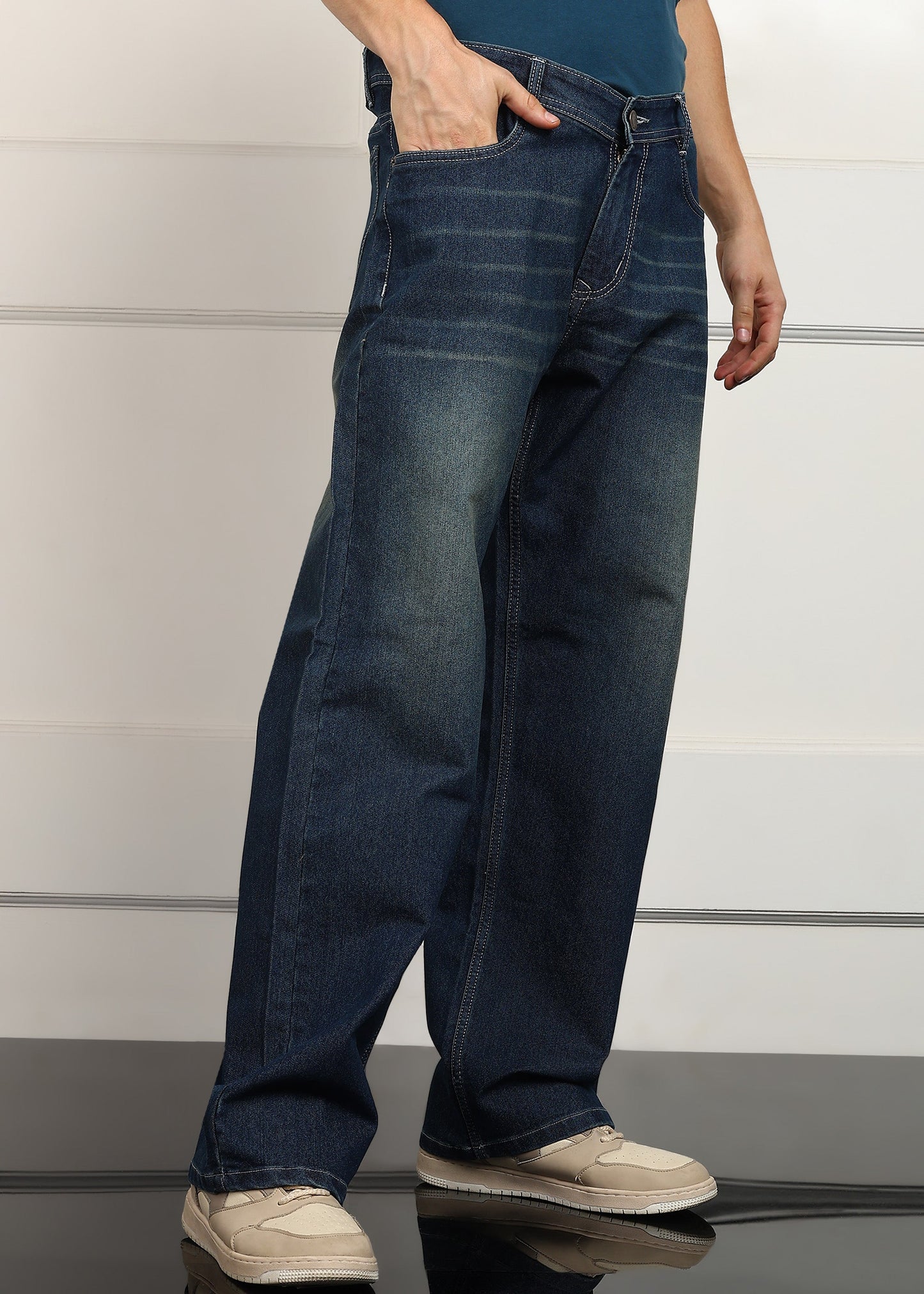 DENIMOR Loose Fit Men Blue Jeans DENIMOR