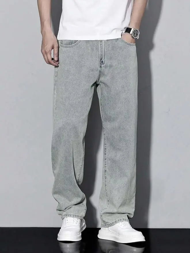 DENIMOR Loose Fit Men light Grey Jeans... DENIMOR