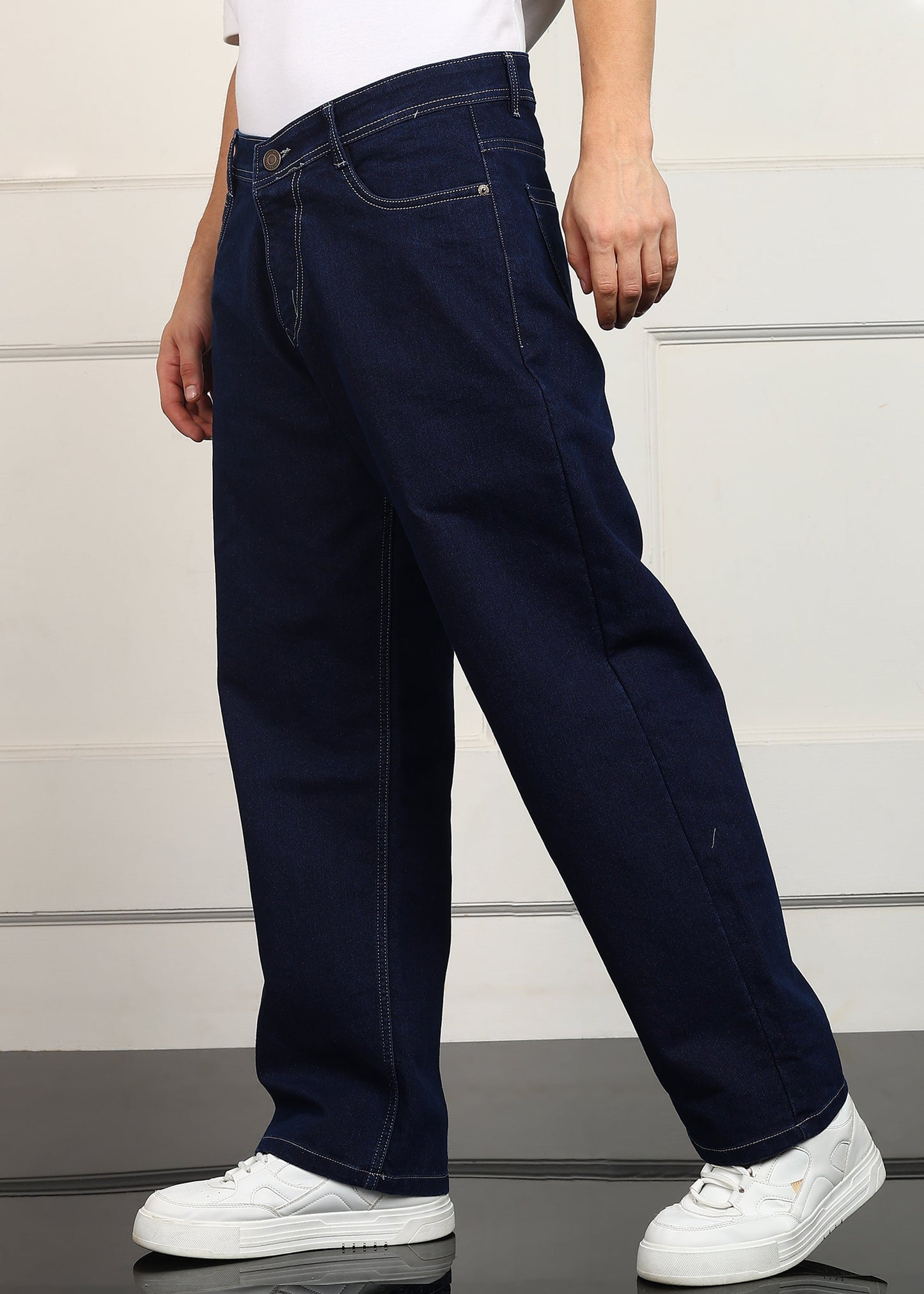 DENIMOR Loose Fit Men Dark Blue Jeans DENIMOR