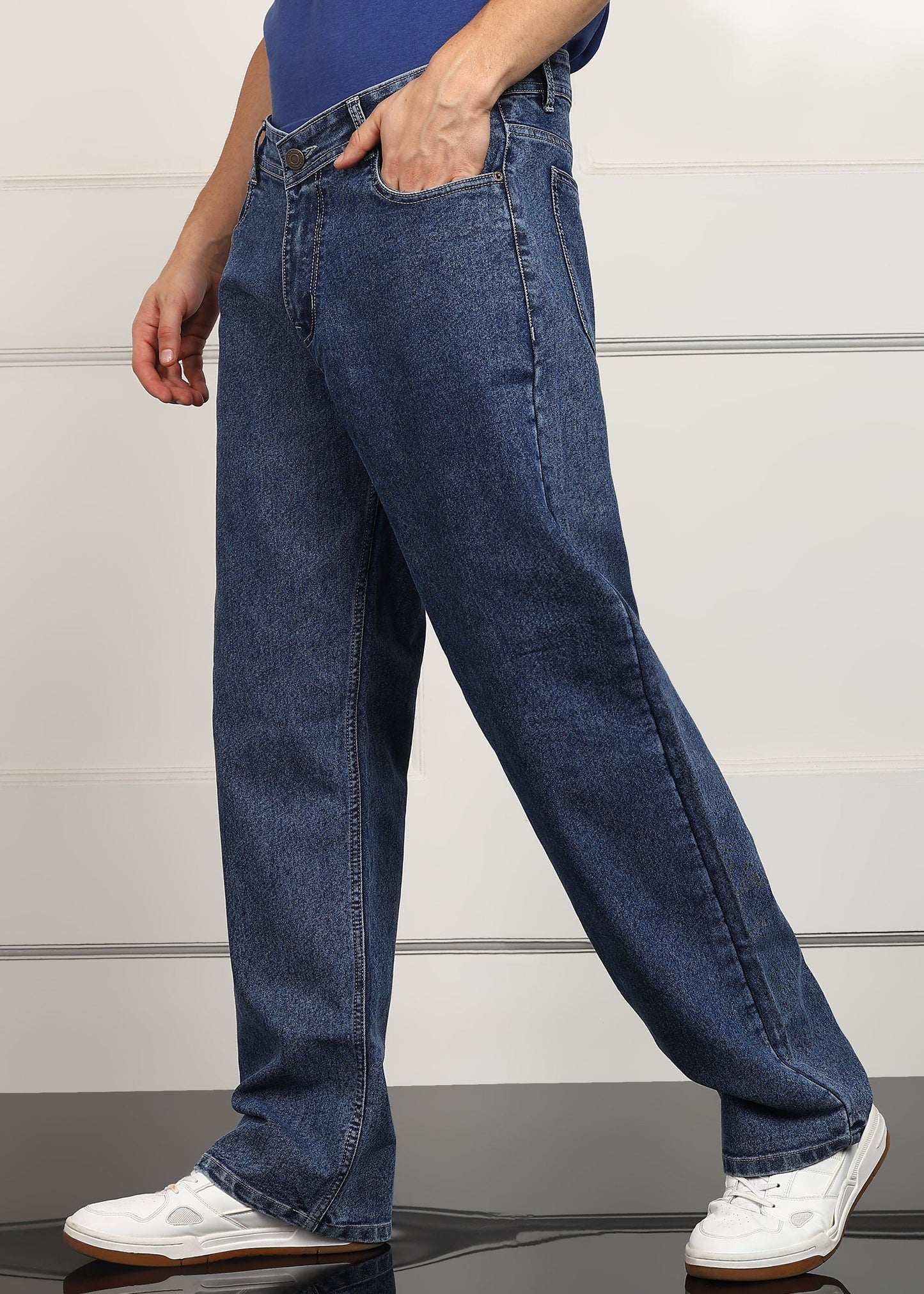 DENIMOR Loose Fit Men Dark Blue Jeans DENIMOR