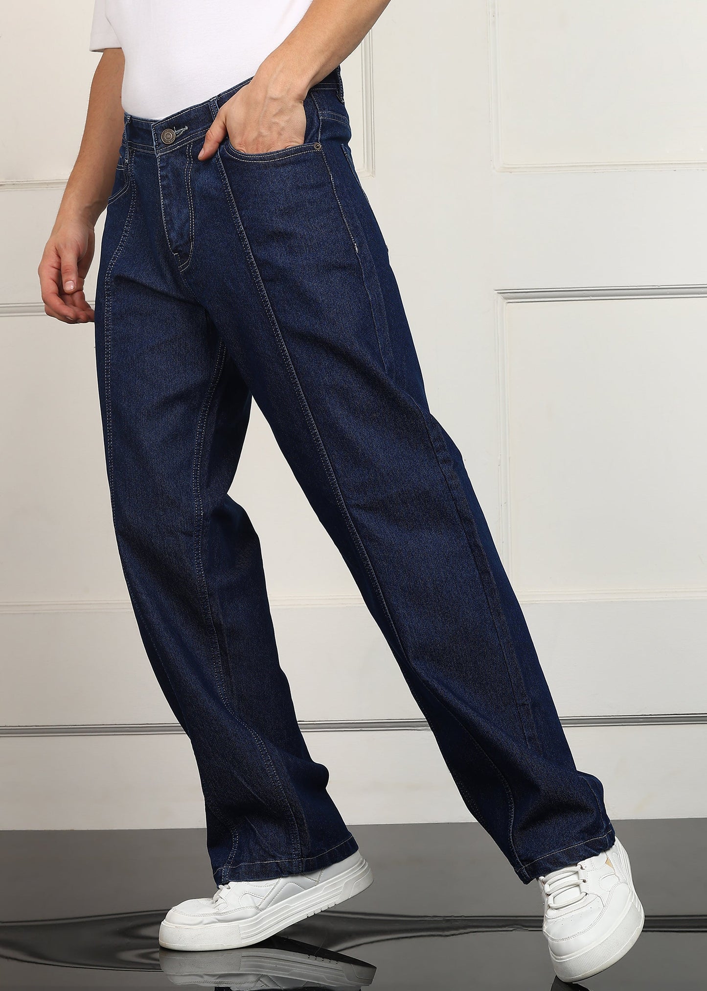 DENIMOR Loose Fit Men Dark Blue Jeans DENIMOR