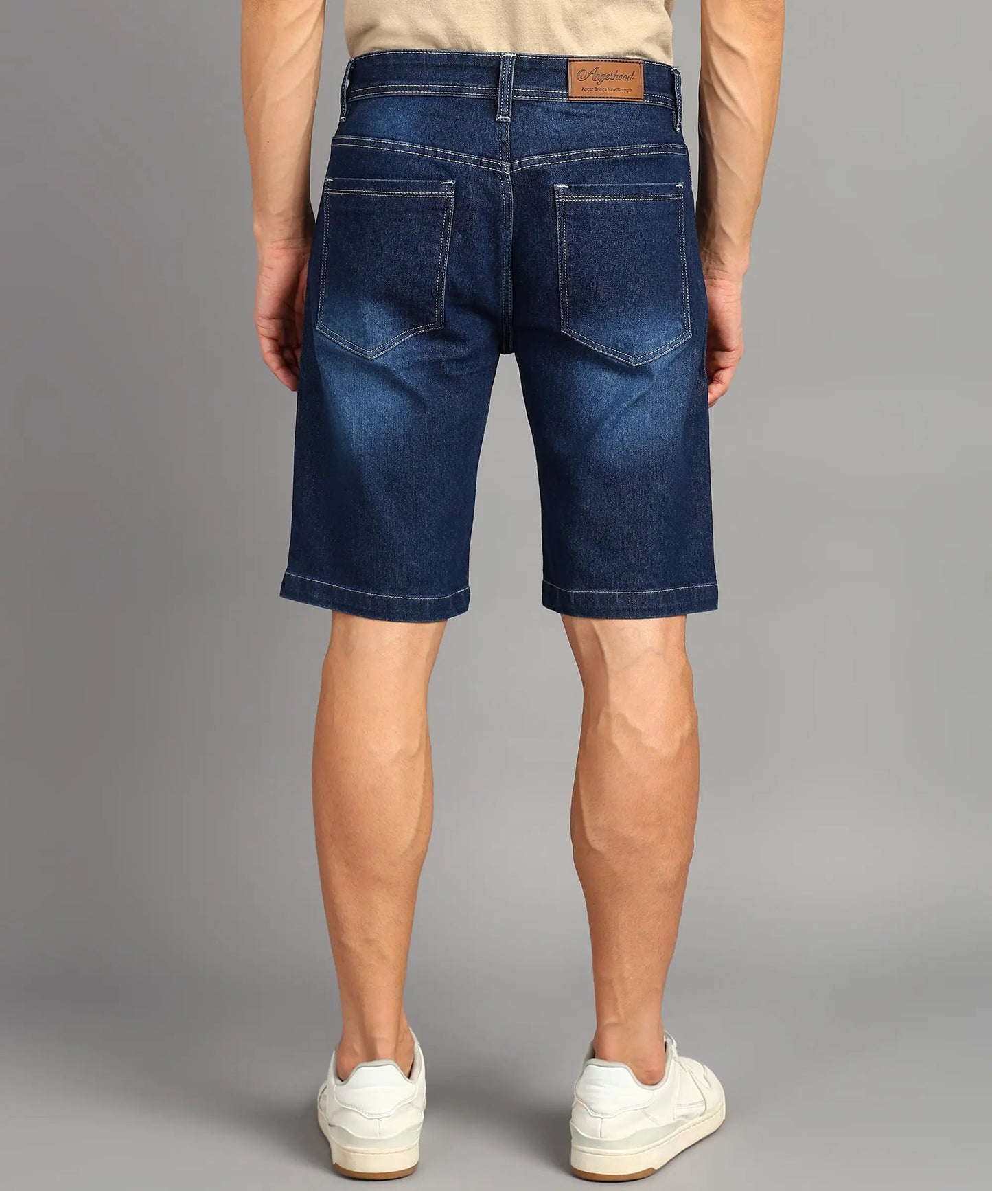 DENIMOR Solid Men Denim Blue Denim Shorts DENIMOR