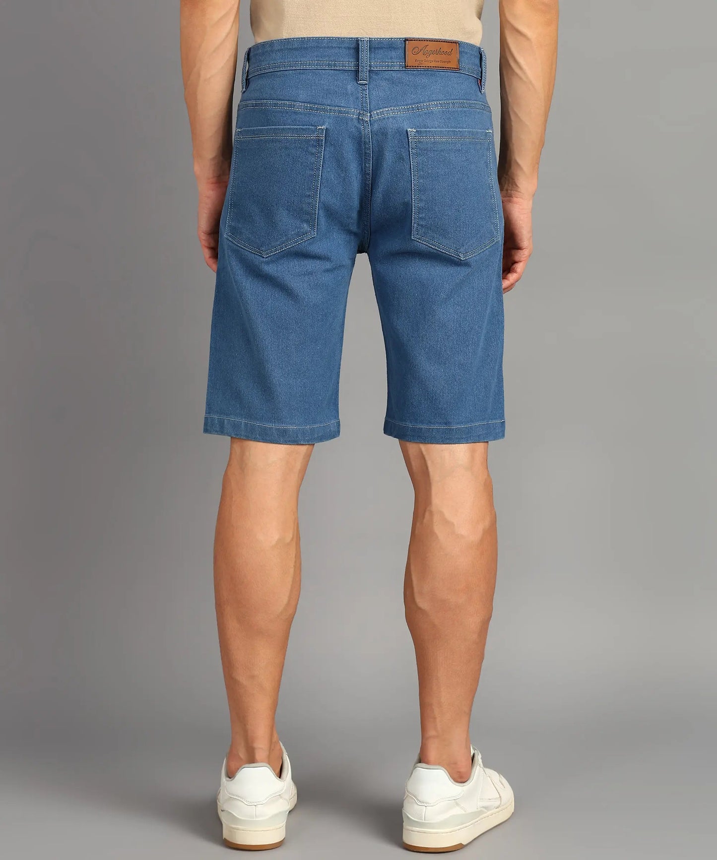 DENIMOR Solid Men Denim Blue Shorts DENIMOR