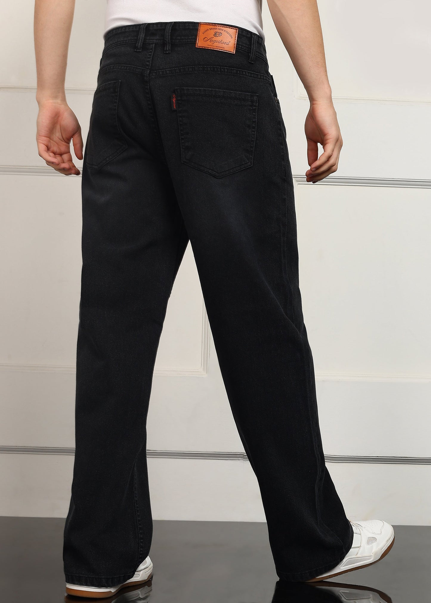 DENIMOR Loose Fit Men Black Jeans DENIMOR