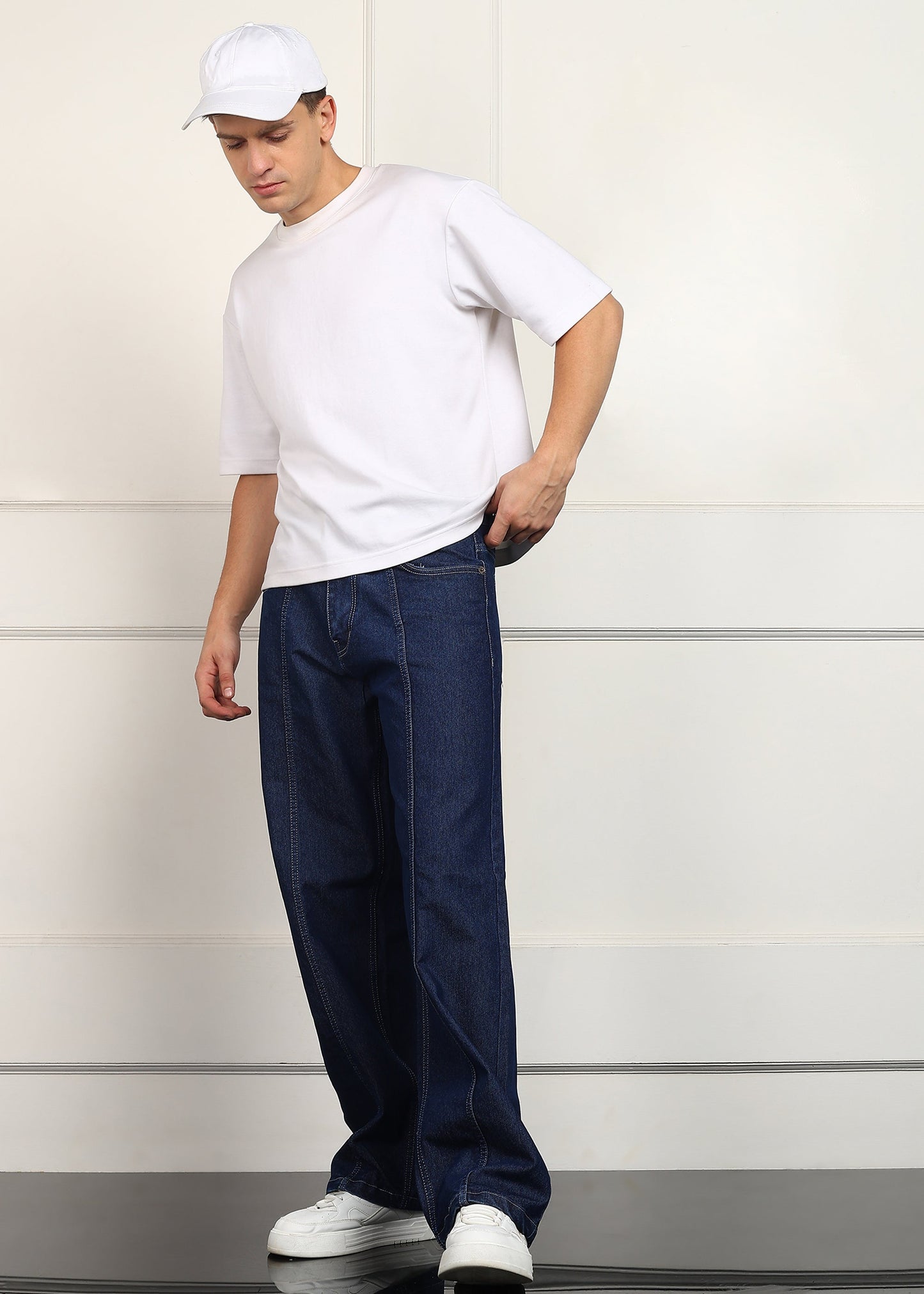 DENIMOR Loose Fit Men Dark Blue Jeans DENIMOR