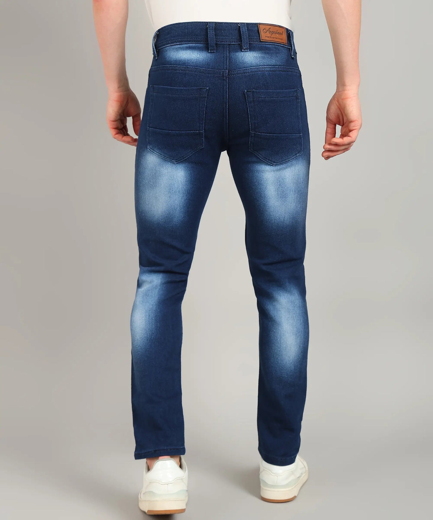 DENIMOR  Relaxed Fit Men Blue Spray Jeans DENIMOR