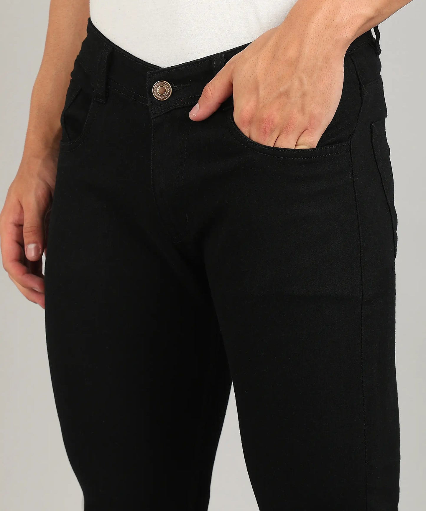 DENIMOR Relaxed Fit Men Black Jeans DENIMOR