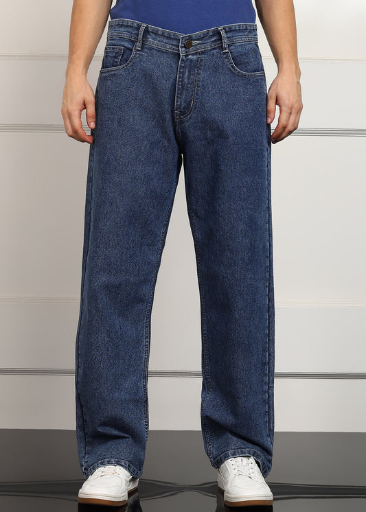DENIMOR Loose Fit Men Dark Blue  Jeans DENIMOR