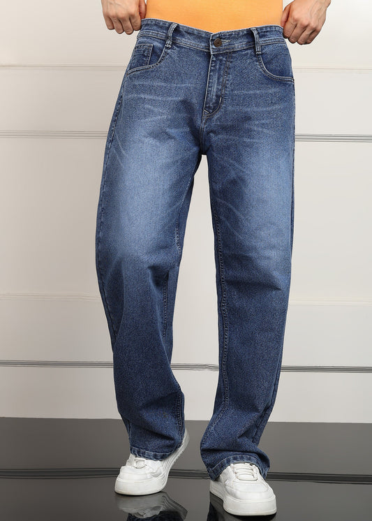 DENIMOR Loose Fit Men Blue Baggy Jeans DENIMOR