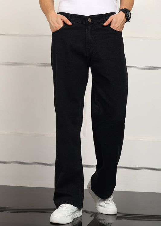 DENIMOR Loose Fit Men Black Jeans DENIMOR
