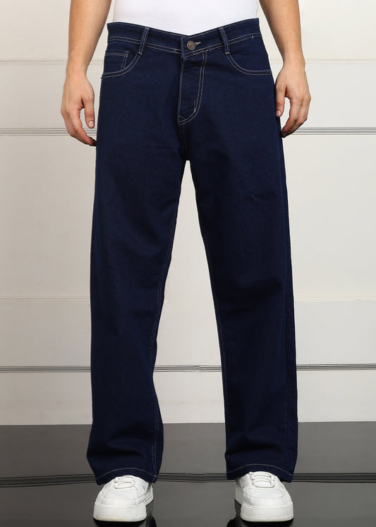 DENIMOR Loose Fit Men Dark Blue  Jeans DENIMOR