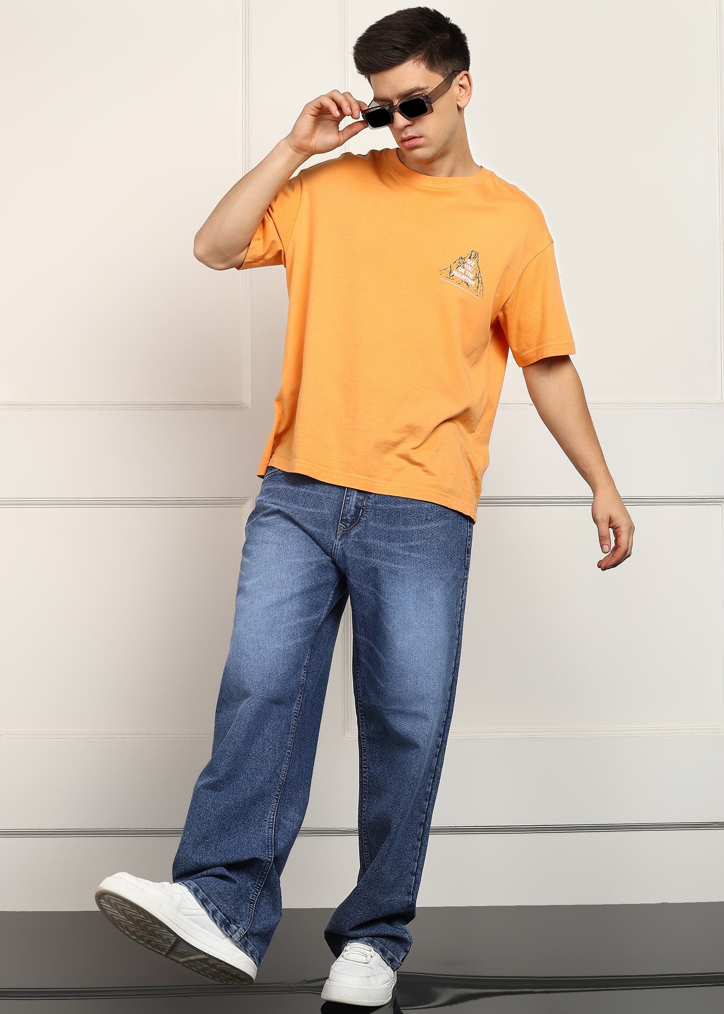 DENIMOR Loose Fit Men Blue Baggy Jeans DENIMOR