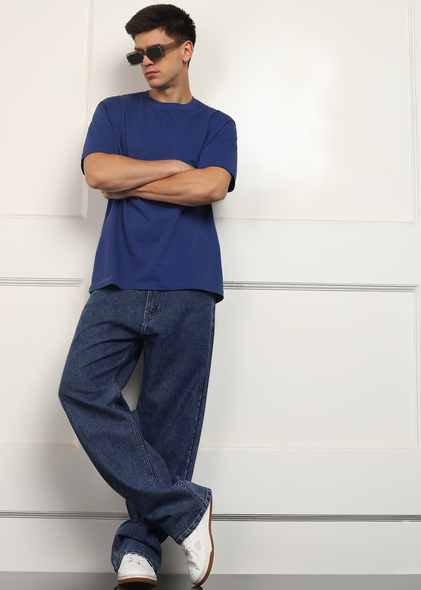 DENIMOR Loose Fit Men Dark Blue  Jeans DENIMOR