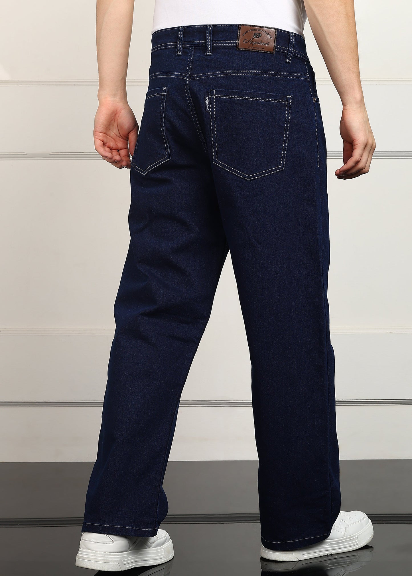 DENIMOR Loose Fit Men Dark Blue  Jeans DENIMOR