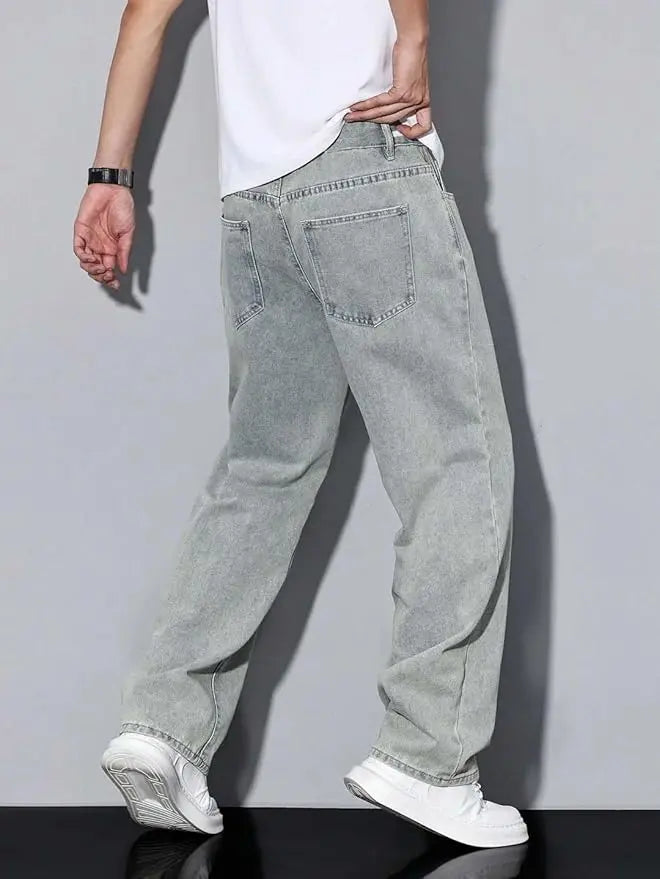 DENIMOR Loose Fit Men light Grey Jeans... DENIMOR