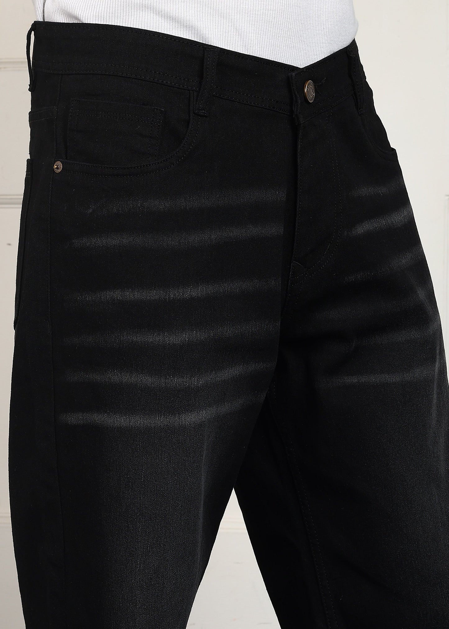 DENIMOR Loose Fit Men Black  Jeans DENIMOR