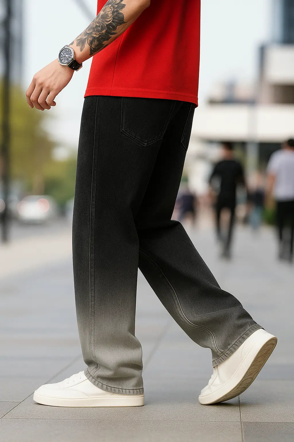 DENIMOR Loose Fit Men DOUBLE SHADE Jeans DENIMOR