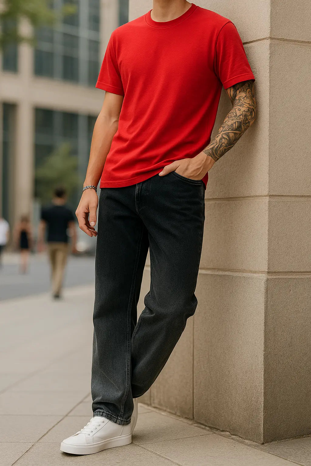 DENIMOR Loose Fit Men DOUBLE SHADE Jeans DENIMOR