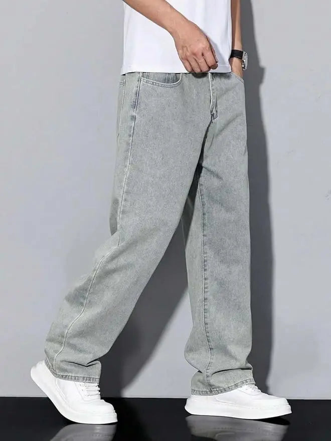 DENIMOR Loose Fit Men light Grey Jeans... DENIMOR
