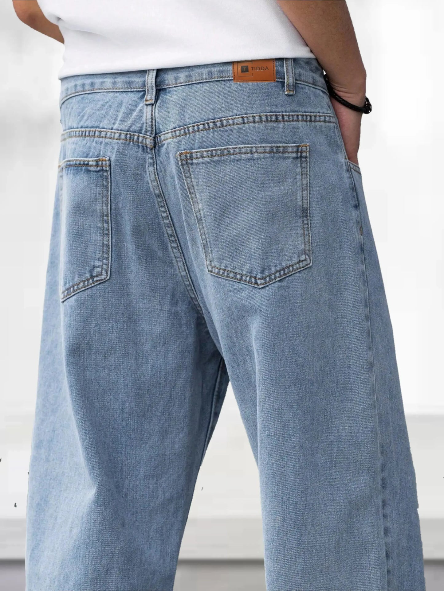 DENIMOR  Loose Fit Men Light Blue Jeans DENIMOR