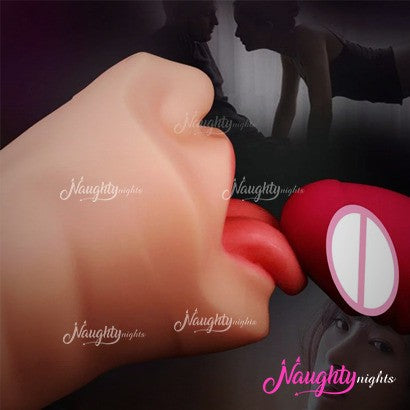 3D Double Pussy and Mouth Male Masturbators